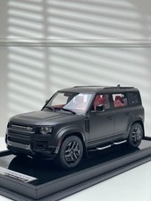 Land Rover Defender (Matte Black/ Red Interior) [OEM EXCLUSIVE] 1:18 scale