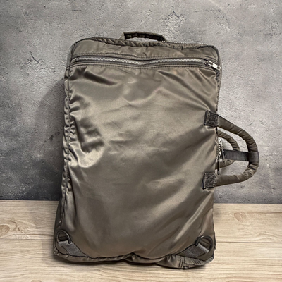 PORTER TANKER 3WAY Briefcase Silver Gray Old Zipper Yoshida Kaban