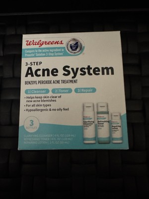 Acne Treatment System Walgreens Compare To Proactiv  Solution 3 step. Exp 2025