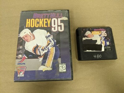 Brett Hull Hockey 95 Sega Genesis Cartridge and Case