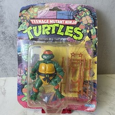 1988 Original Playmates TMNT Michaelangelo Heroes in Half Shell - Heavy Box Wear