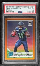 2019 Donruss Optic Rated Rookie Orange Prizm Gary Jennings Jr PSA 10 GEM MT 10up