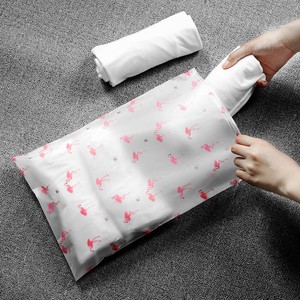pouch waterproof lock zip bag storage travel eva translucent flamingo plastic