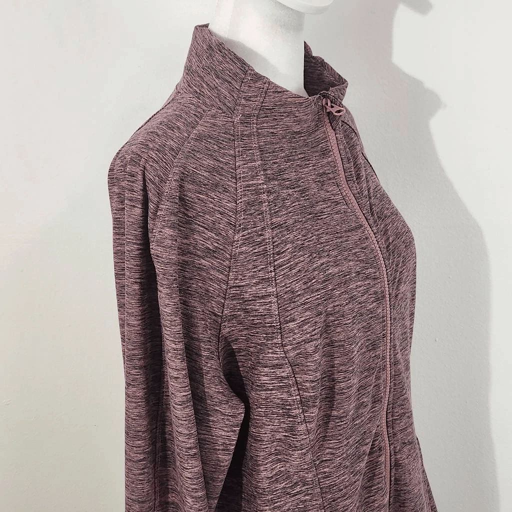 yogalicious zip-front athletic plus size yoga jacket