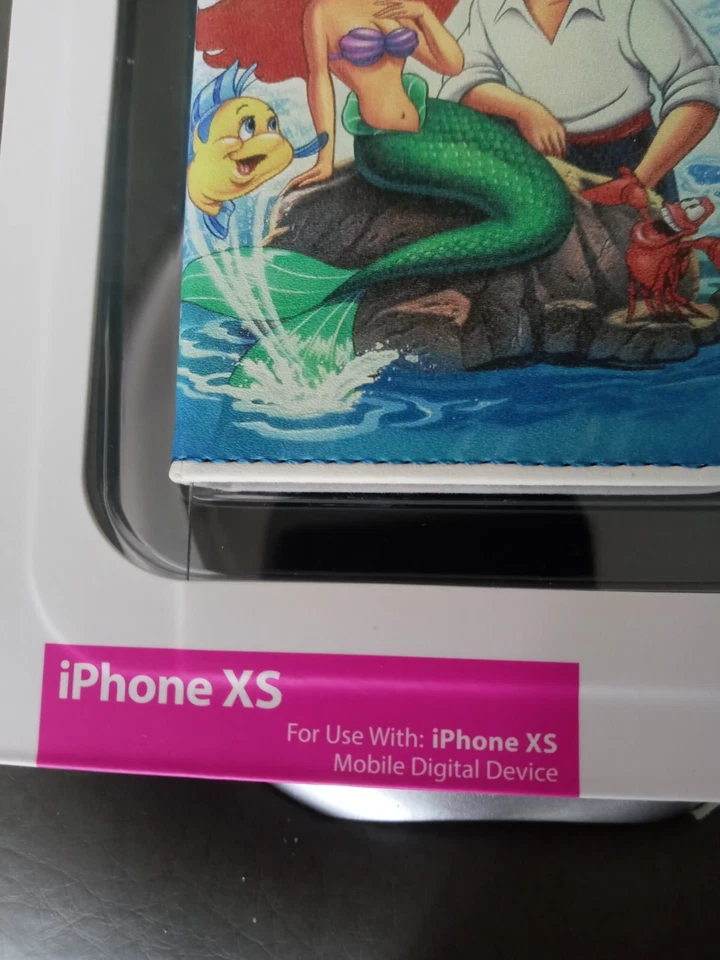 FUNDA para iPHONE XS PARK D-TECH LA SIRENITA de Disney con soporte y 3 ranuras para tarjetas Foto 4 de 4