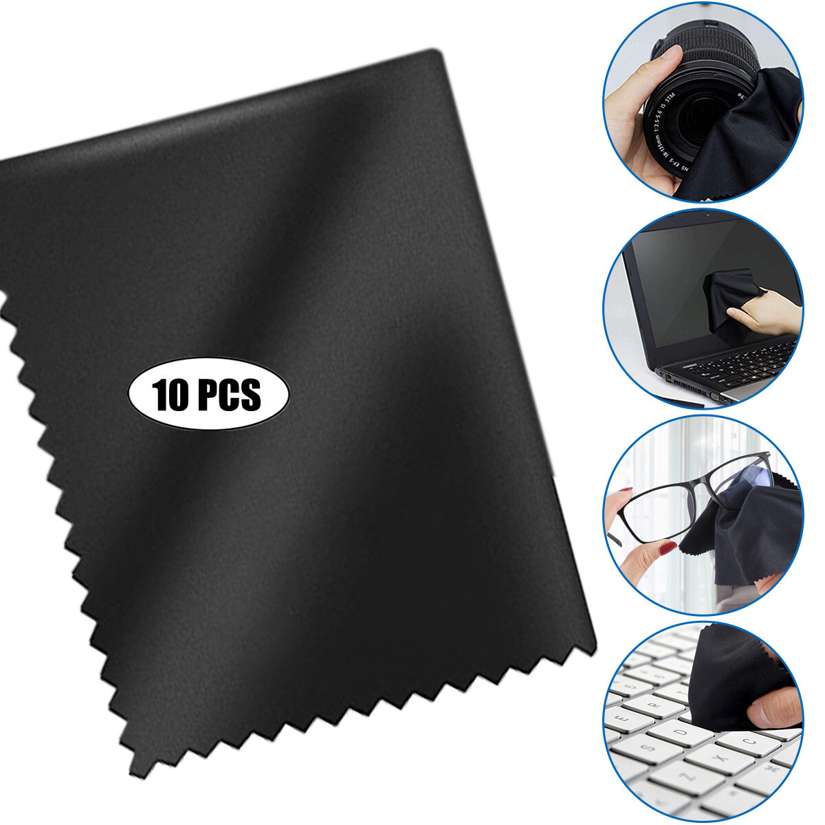 Sumind 100Pcs Eyeglass Cleaning Cloth Bulk 5.5 In - Foto 3