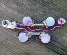 GIbson SG 50s Wiring Harness CTS 525k Pots .022 Vitamin Q Switchcraft Toggle 