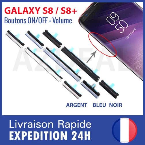 Samsung Galaxy S8 / S8+ Plus Bouton Power ON/OFF + Touche Volume Son Side Key