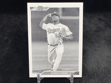 JOSIAH GRAY 2020 BOWMAN HERITAGE #BHP-48 BASE BLACK & WHITE PARALLEL SP /DODGERS