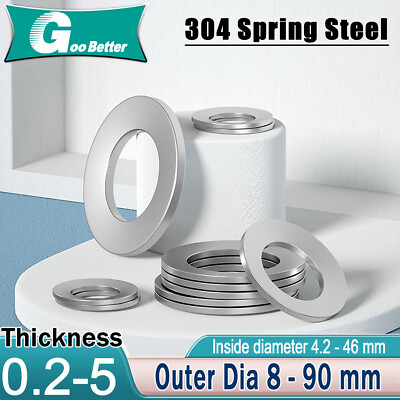 #ad #ad 304 Stainless Steel Washer DIN 2093 Disc Spring Concave Wide Thick Washers $29.78