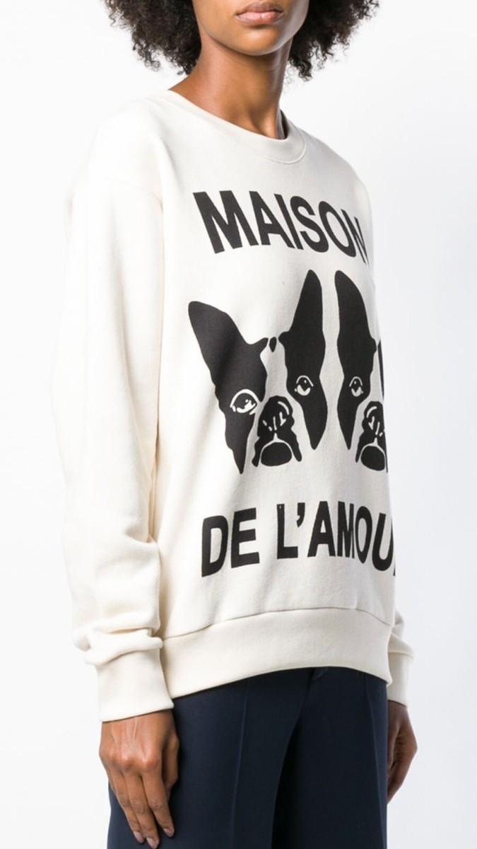 100% Authentic GUCCI Maison De L' Amour Sweatshirt $1800+Tax Size