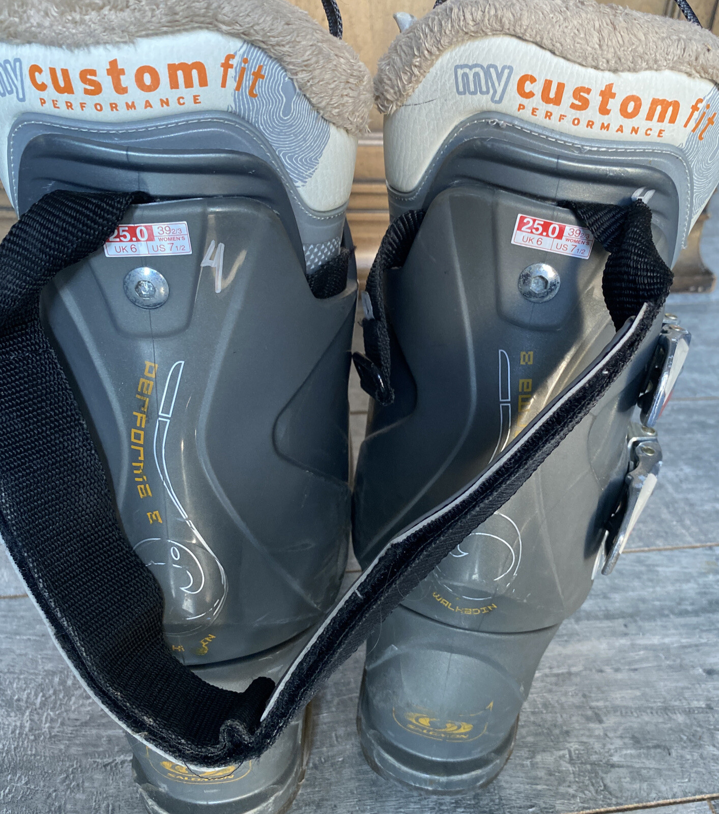 Salomon Performa 8 25.0 linea donna stivali da sci downhill tutta montagna 7 5 taglie con piede super