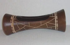 Handmade 8" MangoBeat Speaker Phone Natural Wood Acoustic Non-Wired Black Brown