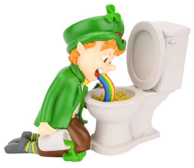 Tree Buddees Pot of Gold Funny St. Patrick's Day Leprechaun Decoration Figurine