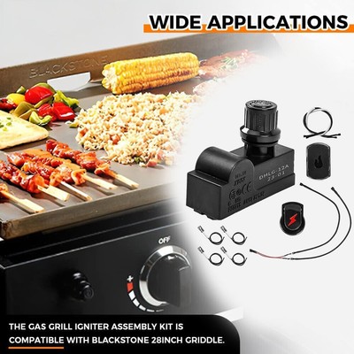 Grill Ignitor Electronic Ignition Push Button Wires For 2/4/5 Outlets