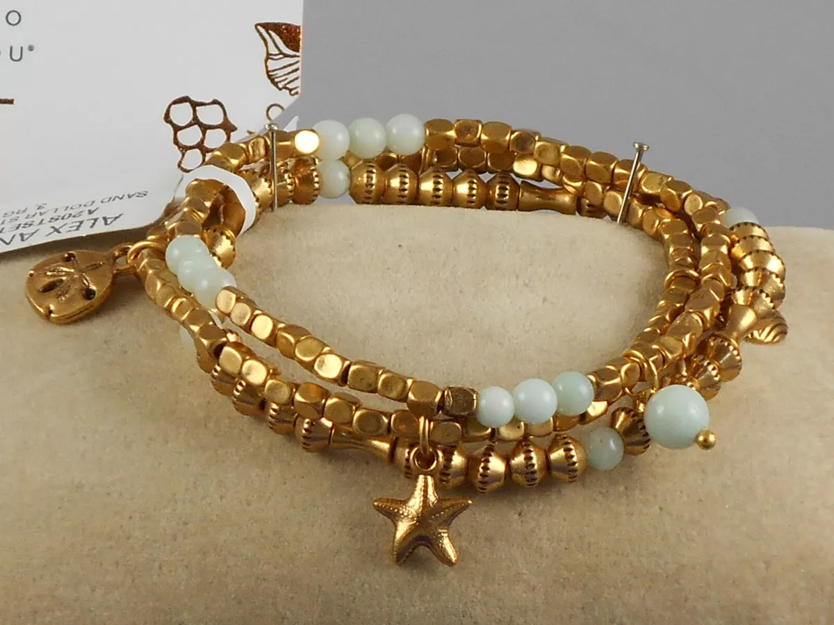 Alex and ani metal cheap beaded stretch bracelet