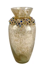JAY STRONGWATER NORAH BEJEWELED VASE PEACOCK SDH2562-208 NEW ORIGINAL BOX