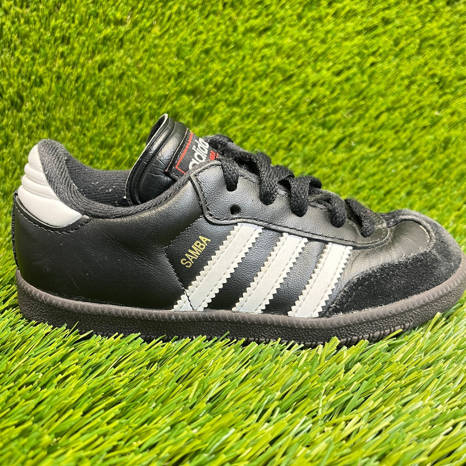 Adidas Samba Classic Boys Size 12K Black Running Indoor Socc