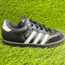 Adidas Samba Classic Boys Size 12K Black Running Indoor Soccer Shoes Sneakers