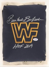 Brutus Beefcake Barber Signed Autograph WWF WWE 80's Style Turnbuckle + PSA COA