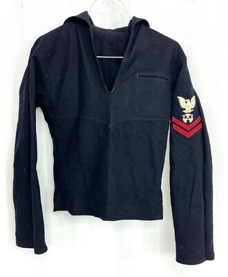 WWII US Navy Enlisted Machinist Mate Working Blue Jumper Top | eBay UK
