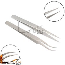 Eyelash Extension Volume Lash Tweezers Straight Curved For Professional Makeup
