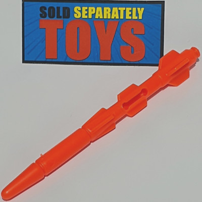 Vtg GI Joe Earthquake MISSILE rocket original 1992 vehicle orange accessory part