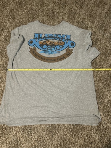 Vintage Alabama T Shirt Mens Size 2XL Gray Mountain Music Tour ‘82 1982 - Picture 10 of 10