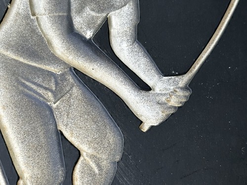 1961 Hans Richter Plaster Golfer Plaque Negative Relief - Picture 5 of 10