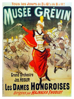 Mus��__e Grevin Musical Orchestra Decor Poster.Graphic Art Interior design 3178
