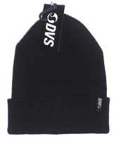 Mens Dvs Black Beanie Hat One Size Mens Dvs Black Beanie Hat One Size