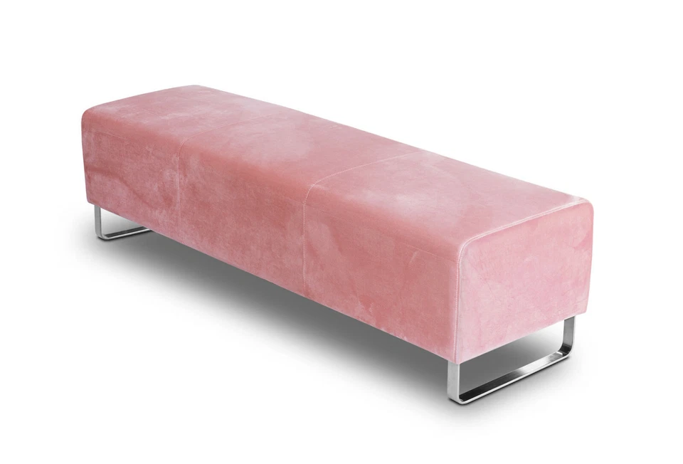 Largo Banco de Cuero Auténtico Estable Y Alta Calidad 150 x 45 X 41CM - Imagen 4 de 4