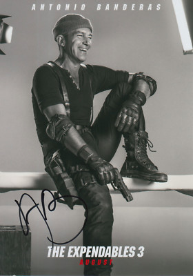 Antonio Banderas ''The Expendables 3'' Autogramm signed 20x30 cm Bild s/w