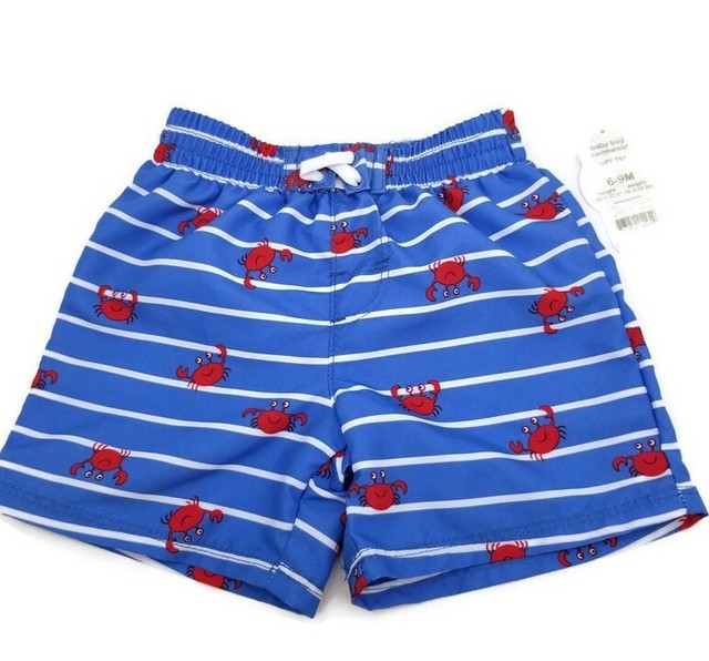 Burberry Boys Baby Print Check Swim Trunks Size 6 Months eBay