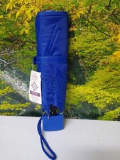 Vtg Contemporary Collection Blue Umbrella NWT 100 Nylon Travel Size RN 87254