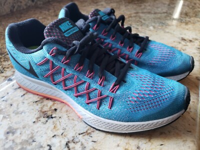 Nike Pegasus 32 (Sz 8.5) Blue Athletic Sneaker Running -[749344 408]-《EUC》  