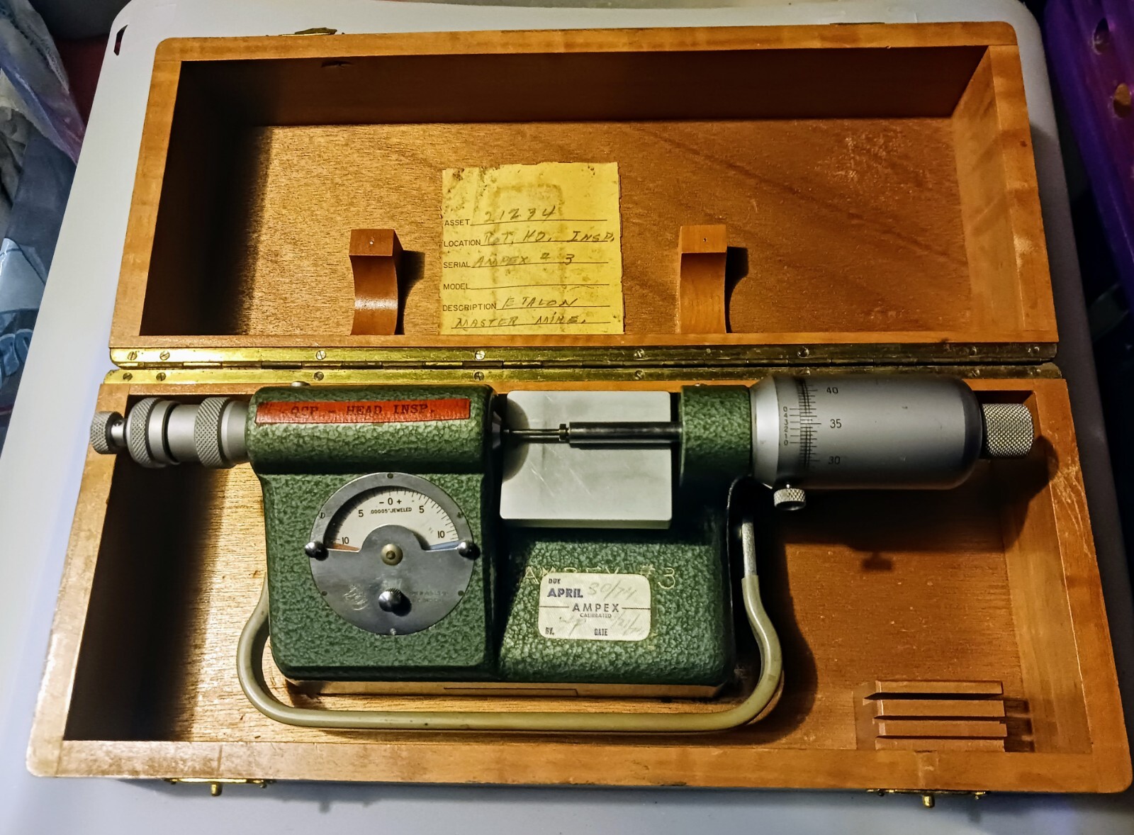 PRISTINE ETALON INDICATING MICROMETER 0 1 " X .00005 " eBay