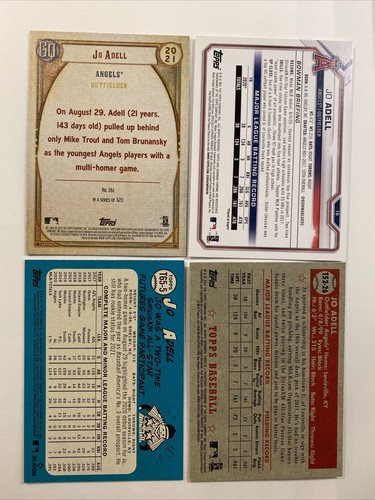 (4) Jo Adell /OF Rookie Cards 2021 Topps, Gypsy Queen, Bowman | Angels RC x4 QTY - Picture 2 of 8