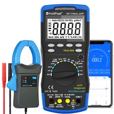 Digital Multimeter TRMS AC DC Current Voltage Tester 6000 Counts Auto Range Mete