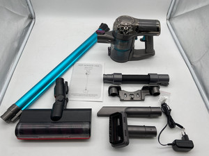 Akku Stielstaubsauger Grau Blau Staubsauger kabellos beutellos - Mediashop TV