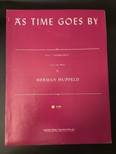 Vintage Sheet Music &ldquo;As Time Goes By&rdquo; Casablanca Herman Hupfeld 1931