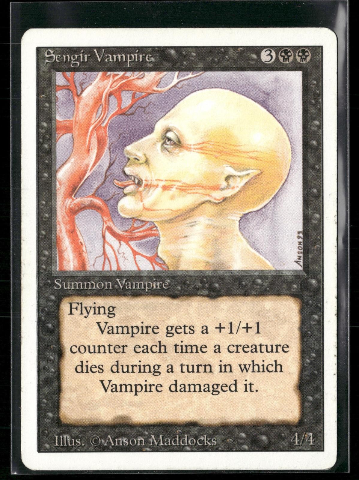 Sengir Vampire Uncommon Revised Edition Magic: The Gathering Moderately Played