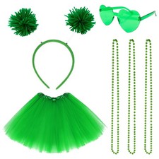 RAINFLOW Green Tutu Skirt Costume Set - Tulle Party Accessories General,