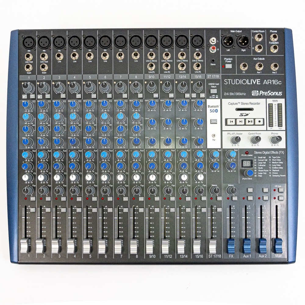 PreSonus StudioLive AR16c 16-Channel Mixer / USB Audio Interface – Effects