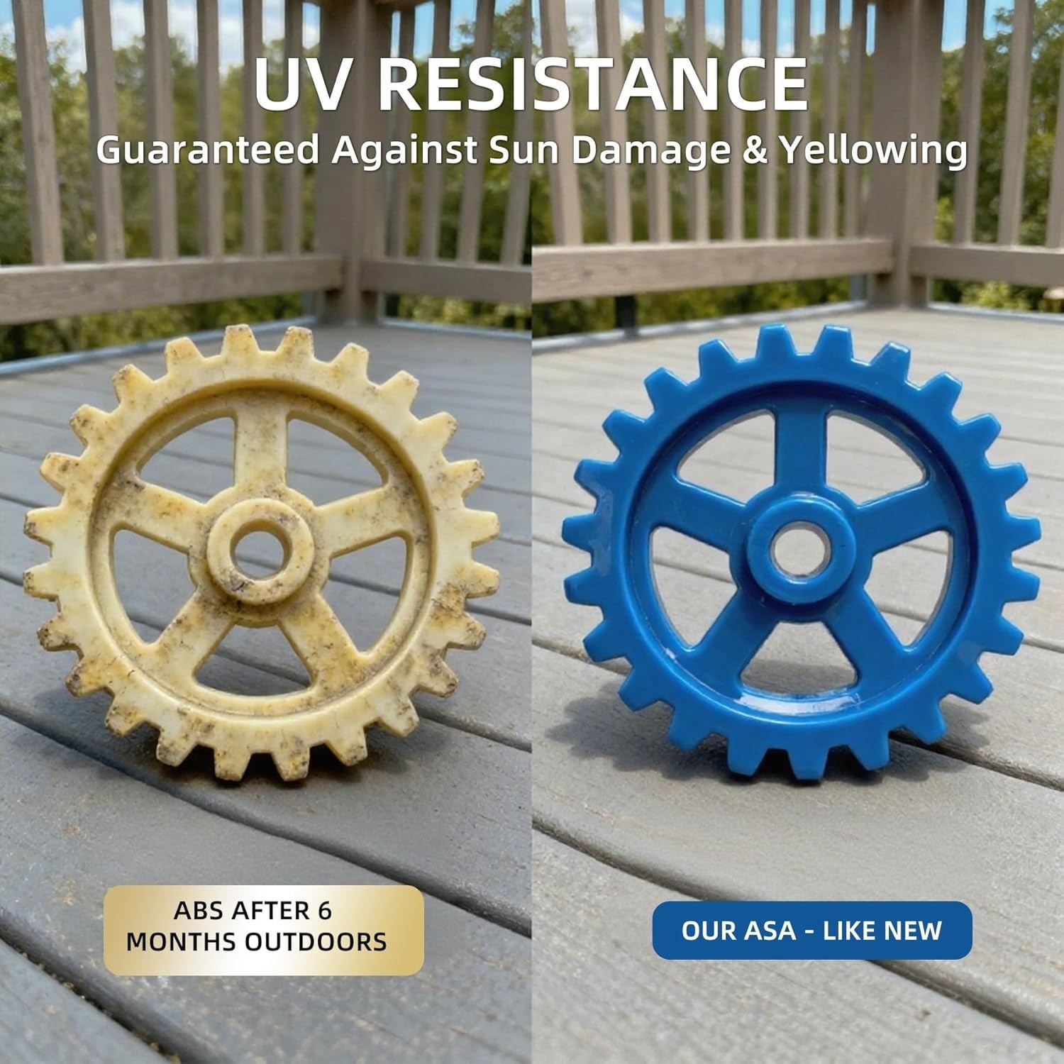 Geeetech 1.75mm ASA Filament 1kg Blau UV-Beständigkeit ASA 3D Drucker Filament - Bild 4