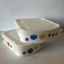 Wonder Bread Sandwich Containers Lot Of 2 LUNCH BOX Plastic Lid Bread Holder