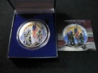 2001 SILVER EAGLE $1 - Sept 11 th American Hero's Firefighter Police - Colorized