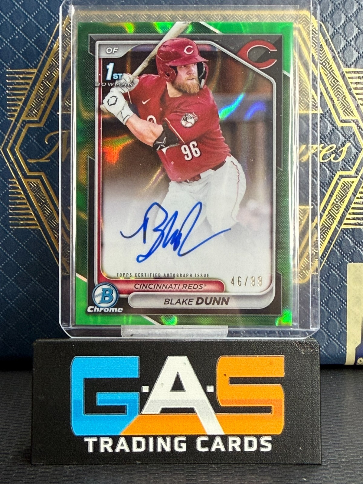 2024 Bowman Chrome Blake Dunn Prospect Auto #CPA-BD Green Lava Refractor /99 SP