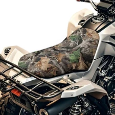 Camo Hunting Forest ATV Seat Cover Four Wheeler Accessories Breathable Padded Pr