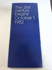 1982 Walt Disney Productions 21st Century Begins October 1, 1982 Epcot Center